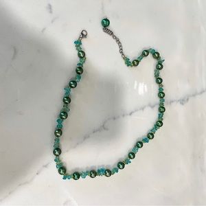 Honora Freshwater Pearls w/ Alternating Quartz - Green/Blue